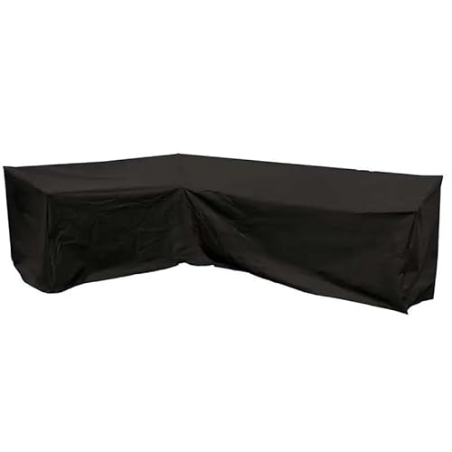 ZHAOQIN GartenmöBel Abdeckung Outdoor V-förmige Ecksofa-Abdeckung, wasserdichte Sofa-Schutzhülle, Allzweck-Hausgarten-Möbel-Staubschutzhüllen, Schwarz(215x215x87cm) von ZHAOQIN