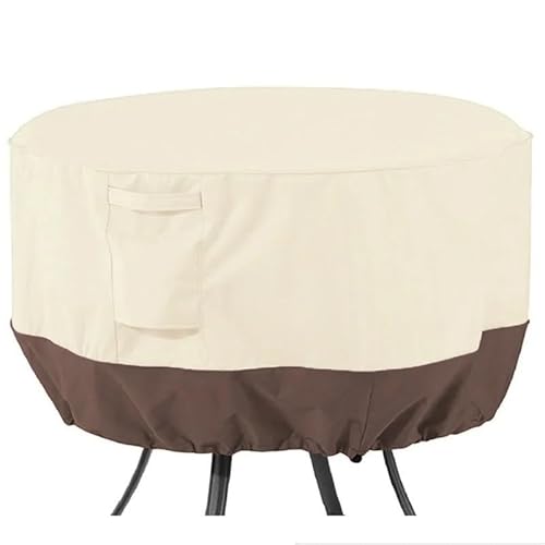 ZHAOQIN GartenmöBel Abdeckung Runder Tisch- und Stuhlbezug-Set, Möbelbezug, Garten, wasserdicht, Outdoor-Freizeitmöbel, Staubschutz(Beige,178x58cm) von ZHAOQIN
