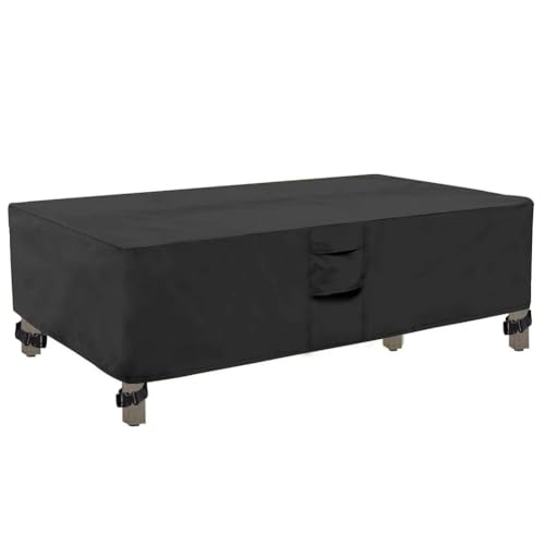 ZHAOQIN GartenmöBel Abdeckung Schwarze Outdoor-wasserdichte Möbel-Set-Abdeckung, Garten, Regen, Schnee, Winddichte Anti-UV-Abdeckung for Sofa, Tisch, Stuhl(242x162x100cm) von ZHAOQIN