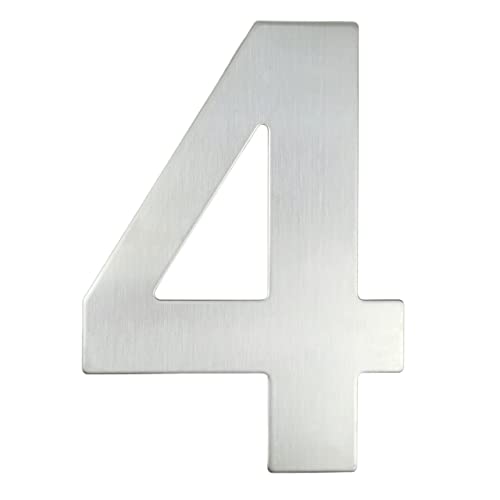 ZHAOQIN Hausnummer 15 cm Hausnummer Schild #0-9 Outdoor Silber 6 Zoll. Türnummernschild Home Address Signage(4) von ZHAOQIN