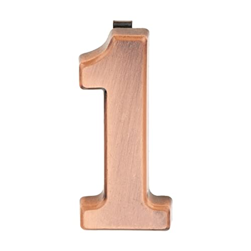 ZHAOQIN Hausnummer 3/4-stellige Hausnummer Türschild Imitat Metallschild Kunststoff Außen Briefkasten Hotel Apartment 0-9 mit Selbstklebendem Aufkleber(1) von ZHAOQIN