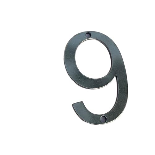 ZHAOQIN Hausnummer 50 mm Edelstahl-Hausnummern mit Schrauben aus Metall, digitales Etikett, Türschild, Türschild, Nummernschilder for Briefkasten-Straßennummern(Number 9) von ZHAOQIN