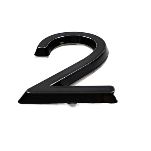 ZHAOQIN Hausnummer 60/76 mm Selbstklebender Hausnummernaufkleber for Wohnungstürschild aus Kunststoff Haustürschild Nummernschilder Briefkasten Straßennummern(2,60mm) von ZHAOQIN