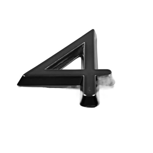 ZHAOQIN Hausnummer 60/76 mm Selbstklebender Hausnummernaufkleber for Wohnungstürschild aus Kunststoff Haustürschild Nummernschilder Briefkasten Straßennummern(4,76mm) von ZHAOQIN