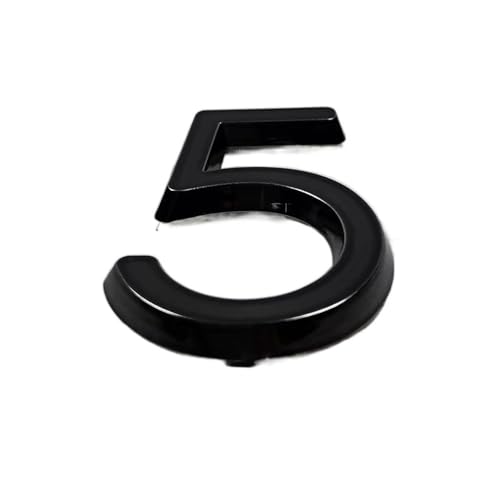 ZHAOQIN Hausnummer 60/76 mm Selbstklebender Hausnummernaufkleber for Wohnungstürschild aus Kunststoff Haustürschild Nummernschilder Briefkasten Straßennummern(5,76mm) von ZHAOQIN
