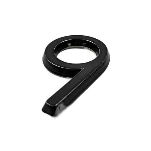 ZHAOQIN Hausnummer 60/76 mm Selbstklebender Hausnummernaufkleber for Wohnungstürschild aus Kunststoff Haustürschild Nummernschilder Briefkasten Straßennummern(9,60mm) von ZHAOQIN