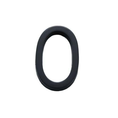 ZHAOQIN Hausnummer 60 mm Selbstklebender Hausnummern-Aufkleber for Wohnungs-Kunststoff-Türschild Haustür-Plakette Nummernschilder Briefkasten-Straßennummern(Number 0) von ZHAOQIN