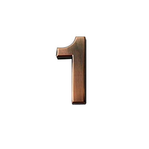 ZHAOQIN Hausnummer Creative House Apartment Numbers Fashion Self Adhesive Number Signs On The Door Home Hotel Office Building Flat Number Plates(B1) von ZHAOQIN