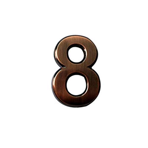 ZHAOQIN Hausnummer Creative House Apartment Numbers Fashion Self Adhesive Number Signs On The Door Home Hotel Office Building Flat Number Plates(B8) von ZHAOQIN