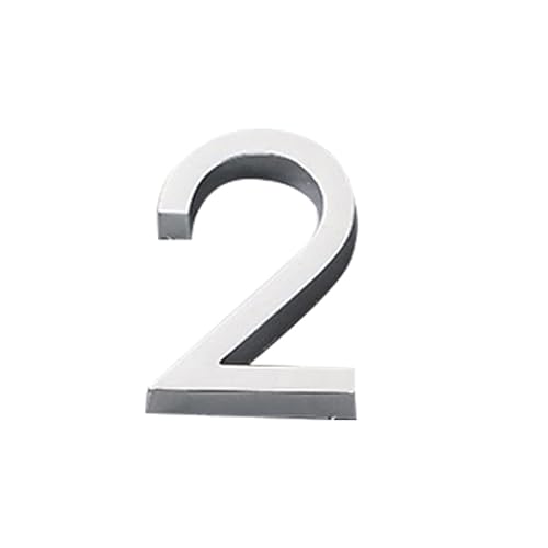 ZHAOQIN Hausnummer Nummer 3D Hausnummer Aufkleber Selbstklebendes Türschild Außen Briefkasten Wohnung Hotelzimmer Adresse Nummer Wohnkultur(2) von ZHAOQIN