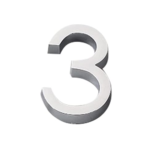 ZHAOQIN Hausnummer Nummer 3D Hausnummer Aufkleber Selbstklebendes Türschild Außen Briefkasten Wohnung Hotelzimmer Adresse Nummer Wohnkultur(3) von ZHAOQIN