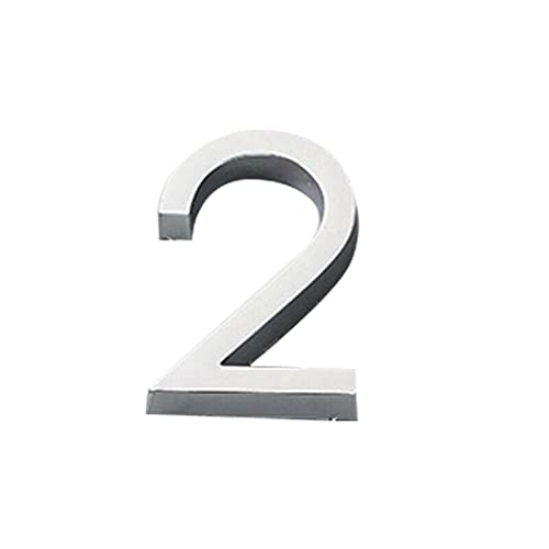 ZHAOQIN Hausnummer Türschild mit Hausnummer, selbstklebend, for den Außenbereich, Briefkasten, Apartment, Hotelzimmer, Adresse, Nummer, Heimdekoration(2) von ZHAOQIN