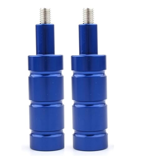 ZHAOQIN Motorrad Scheinwerferhalter 1PAIR-Scheinwerfer-Spot-Licht-Montagehalterungs-Nebel-Lichthalterung M6 & M8. Motorradpfostenstütze Base Mount Bike Motorrad Scheinwerfer(2PC Blue) von ZHAOQIN