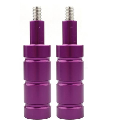 ZHAOQIN Motorrad Scheinwerferhalter 1PAIR-Scheinwerfer-Spot-Licht-Montagehalterungs-Nebel-Lichthalterung M6 & M8. Motorradpfostenstütze Base Mount Bike Motorrad Scheinwerfer(2PC Purple) von ZHAOQIN
