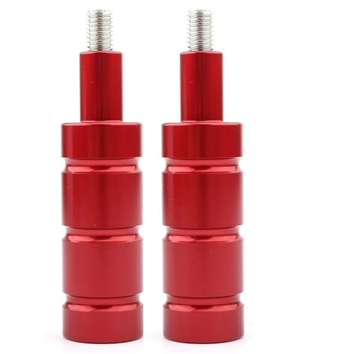 ZHAOQIN Motorrad Scheinwerferhalter 1PAIR-Scheinwerfer-Spot-Licht-Montagehalterungs-Nebel-Lichthalterung M6 & M8. Motorradpfostenstütze Base Mount Bike Motorrad Scheinwerfer(2PC Red) von ZHAOQIN