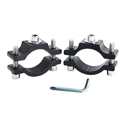 ZHAOQIN Motorrad Scheinwerferhalter 2 STÜCKE Motorrad Scheinwerfer Montage Halterung Umzugsklammern, die Jagdlichthalter for 18-38mm Tube Gabel Fahren Motorrad Scheinwerfer von ZHAOQIN