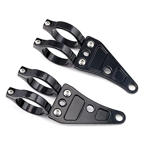 ZHAOQIN Motorrad Scheinwerferhalter for 41mm Gabel Motorrad Scheinwerferhalterung Halterung Kopflampe Blinker Beleuchtung Klemmhalter Front Motorrad Zubehör Aluminium Motorrad Scheinwerfer von ZHAOQIN