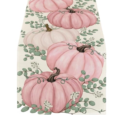 ZHAOQIN Tischläufer Modern Tischläufer, saisonale Herbst-Erntedank-Kommode, Schal, Tischdekoration, Party, Esstischdekoration(01,180x33cm 70.8x13inch) von ZHAOQIN