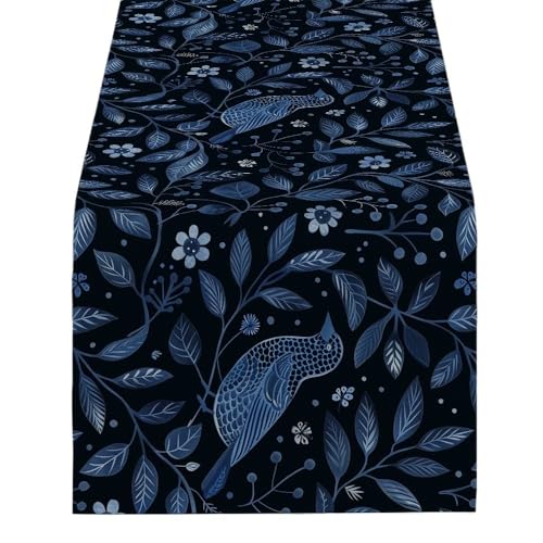 ZHAOQIN Tischläufer Modern Vogel-Tischläufer for Esstischdekoration und Zubehör, bedruckter Läufer, Dekor, Party, Esszimmerdekoration, Partyzimmer(1518(3),200-33cm 78-13inch) von ZHAOQIN