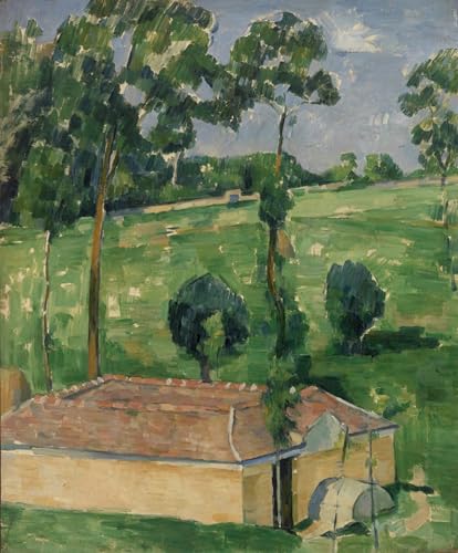 ZHAOSHAN Bekannt Kunst Poster Leinwand Tier Bild Das frühlingshaus von paul cézanne klassischer Kunstdruck für Office Home Decor 60x90cm von ZHAOSHAN