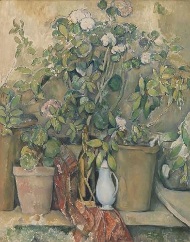ZHAOSHAN Bekannt Kunst Poster Leinwand Tier Bild Terrakotta-töpfe und blumen von paul cézanne klassischer Kunstdruck für Office Home Decor 60x90cm von ZHAOSHAN
