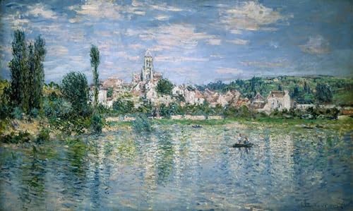 ZHAOSHAN Bekannt Wanddekorationen Gemalde Wand-Kunst Bild Ansicht des vétheuil-sommers von claude monet Wandbilder Drucke Poster für Office Home Decor 60x90cm von ZHAOSHAN