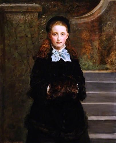 ZHAOSHAN Berühmte Gemälde Moderne Kunst Wandbild Poster Kunstdrucke Bild von alice der tochter des künstlers von john everett Millais Poster Bilder Leinwand für Wanddekoration 60x90cm von ZHAOSHAN