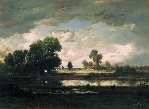 ZHAOSHAN Berühmte Gemälde Moderne Kunst Wandbild Poster Kunstdrucke Der Pool mit stürmischem Himmel von Pierre Etienne Theodore Rousseau Poster Bilder Leinwand für Office Home Decor 60x90cm ZHAOSHAN Berühmte Gemälde Moderne Kunst Wandbild Poster Kunstdrucke Der Pool mit stürmischem Himmel von Pierre Etienne Theodore Rousseau Poster Bilder Leinwand für Office Home Decor 60x90cm von ZHAOSHAN