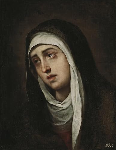 ZHAOSHAN Berühmte Gemälde Moderne Kunst Wandbild Poster Kunstdrucke Der Schmerzhafte Von Bartolomé Esteban Murillo Poster Bilder Leinwand für Wanddekoration 60x90cm von ZHAOSHAN
