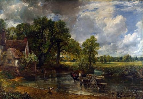 ZHAOSHAN Berühmte Gemälde Moderne Kunst Wandbild Poster Kunstdrucke Der heuwagen von john constable Poster Bilder Leinwand für Office Home Decor 60x90cm von ZHAOSHAN