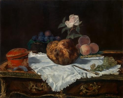 ZHAOSHAN Berühmte Gemälde Moderne Kunst Wandbild Poster Kunstdrucke Die brioche von edouard manet Poster Bilder Leinwand für Wanddekoration 60x90cm von ZHAOSHAN