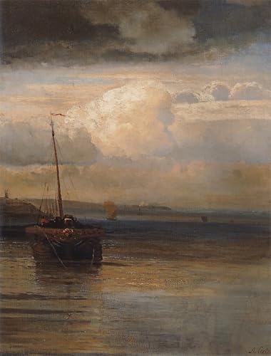 ZHAOSHAN Berühmte Gemälde Moderne Kunst Wandbild Poster Kunstdrucke Landschaft von aleksey Savrasov Poster Bilder Leinwand für Office Home Decor 60x90cm von ZHAOSHAN