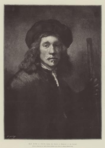 ZHAOSHAN Berühmte Gemälde Moderne Kunst Wandbild Poster Kunstdrucke Mann mit einem Stock von Rembrandt Van Rijn Poster Bilder Leinwand für Office Home Decor 60x90cm von ZHAOSHAN