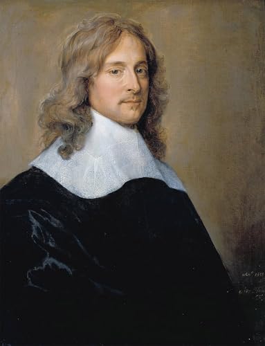 ZHAOSHAN Berühmte Gemälde Moderne Kunst Wandbild Poster Kunstdrucke Porträt eines Mannes von Adriaen Hanneman Poster Bilder Leinwand für Office Home Decor 60x90cm von ZHAOSHAN