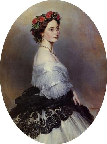 ZHAOSHAN Berühmte Gemälde Moderne Kunst Wandbild Poster Kunstdrucke Prinzessin Winterhalter Poster Bilder Leinwand für Office Home Decor 60x90cm von ZHAOSHAN
