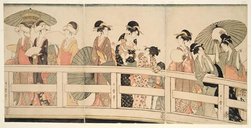 ZHAOSHAN Berühmte Gemälde Moderne Kunst Wandbild Poster Kunstdrucke Tomimoto Toyohina von Kitagawa Utamaro Poster Bilder Leinwand für Wanddekoration 60x90cm von ZHAOSHAN