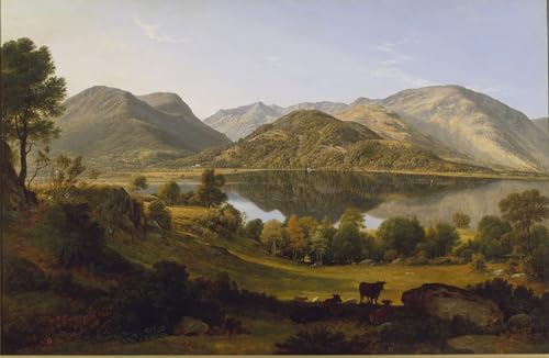 ZHAOSHAN Berühmte Gemälde Moderne Kunst Wandbild Poster Kunstdrucke Ullswater am frühen Morgen von Glover Poster Bilder Leinwand für Wanddekoration 60x90cm von ZHAOSHAN