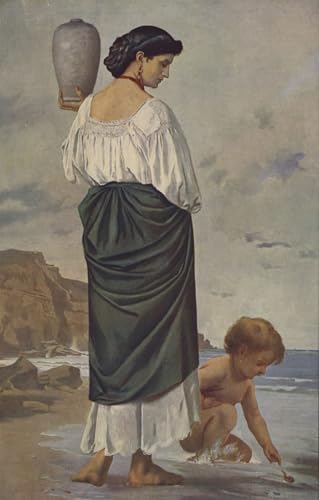 ZHAOSHAN Berühmte Gemälde Moderne Kunst Wandbild Poster Kunstdrucke Wasser von Anselm Feuerbach Poster Bilder Leinwand für Wanddekoration 60x90cm von ZHAOSHAN