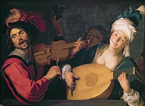 ZHAOSHAN Berühmte Gemälde Moderne Kunst Wandbild Poster Kunstdrucke das Konzert von Gerrit Van Honthorst Poster Bilder Leinwand für Wanddekoration 60x90cm ZHAOSHAN Berühmte Gemälde Moderne Kunst Wandbild Poster Kunstdrucke das Konzert von Gerrit Van Honthorst Poster Bilder Leinwand für Wanddekoration 60x90cm von ZHAOSHAN