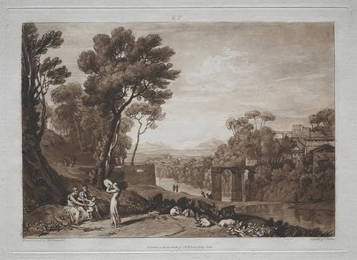 ZHAOSHAN Berühmte Gemälde Moderne Kunst Wandbild Poster Kunstdrucke die Frau und das Tamburin. von Mallord William Turner Poster Bilder Leinwand für Wanddekoration 60x90cm von ZHAOSHAN