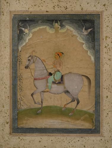 ZHAOSHAN Vintage Tier Bilder Grafiti Kunst Poster ein Reiterporträt von Dara Shikoh als junger Mann eines berühmten Künstlers Vintage Wandbild für Office Home Decor 60x90cm von ZHAOSHAN