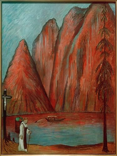 ZHAOSHAN klassischer Leinwand drucken Ölgemälde Wandbilder Der verzicht von marianne von werefkin Abstraktes Foto Bild für Office Home Decor 60x90cm von ZHAOSHAN