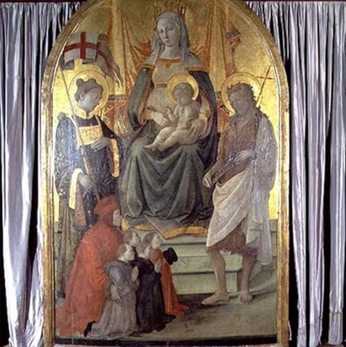 ZHAOSHAN klassischer Leinwand drucken Ölgemälde Wandbilder Stephan Johannes der Täufer Francesco Datini von Fra Filippo Lippi Abstraktes Foto Bild für Office Home Decor 60x90cm von ZHAOSHAN