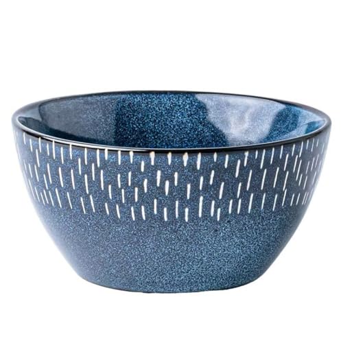 Retro Handgemalte 5-Zoll Keramik Reisschale, verdickte Runde Schale Retro Handgemalte 5-Zoll Keramik Reisschale, verdickte Runde Schale von ZHAOSTORE
