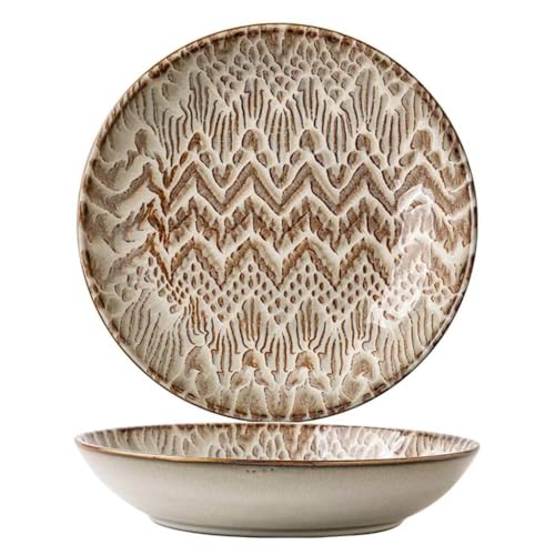ZHAOSTORE 20,3 cm Salatteller, Retro-Keramik-Frühstücksgeschirr, personalisierbar, Fassungsvermögen 750 ml ZHAOSTORE 20,3 cm Salatteller, Retro-Keramik-Frühstücksgeschirr, personalisierbar, Fassungsvermögen 750 ml von ZHAOSTORE