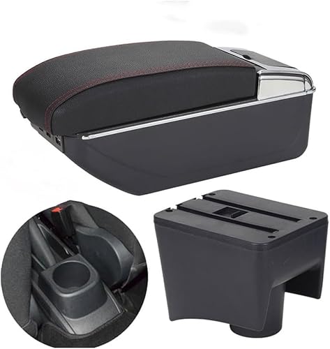 ZHAOWLI Auto Armlehnen für VW Polo Mk5 6R Vento 2012-2018, Mittelkonsole Doppelschicht Armlehne Box Aufbewahrungsbox Auto Mittelarmlehne Lagerung Box Zubehör ZHAOWLI Auto Armlehnen für VW Polo Mk5 6R Vento 2012-2018, Mittelkonsole Doppelschicht Armlehne Box Aufbewahrungsbox Auto Mittelarmlehne Lagerung Box Zubehör von ZHAOWLI