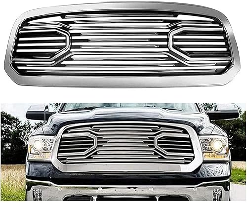 ZHAOWLI Front Stoßstange Kühlergrill für Dodge RAM 1500 2013-2017, Hitzebeständiger Stoßstangengrill Frontstoßstangengrill Verschleißfest Frontgrill ZHAOWLI Front Stoßstange Kühlergrill für Dodge RAM 1500 2013-2017, Hitzebeständiger Stoßstangengrill Frontstoßstangengrill Verschleißfest Frontgrill von ZHAOWLI