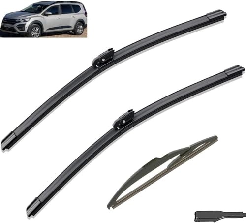 ZHAOWLI Scheibenwischer Set für Dacia Jogger 2021 2022 2023 2024, Auto Scheibenwischerblatt Ersatz-Scheibenwischer für Frontscheibe Ersatzwischblätter ZHAOWLI Scheibenwischer Set für Dacia Jogger 2021 2022 2023 2024, Auto Scheibenwischerblatt Ersatz-Scheibenwischer für Frontscheibe Ersatzwischblätter von ZHAOWLI