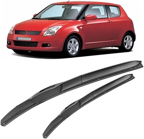 ZHAOWLI Scheibenwischer Set für Suzuki Swift 2005-2010, Auto Scheibenwischerblatt Ersatz-Scheibenwischer für Frontscheibe Ersatzwischblätter von ZHAOWLI