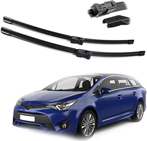 ZHAOWLI Scheibenwischer Set für Toyota Avensis T270 MK3 2009 2010 2011 2012 2013 2014 2015-2018, Auto Scheibenwischerblatt Ersatz-Scheibenwischer für Frontscheibe Ersatzwischblätter von ZHAOWLI